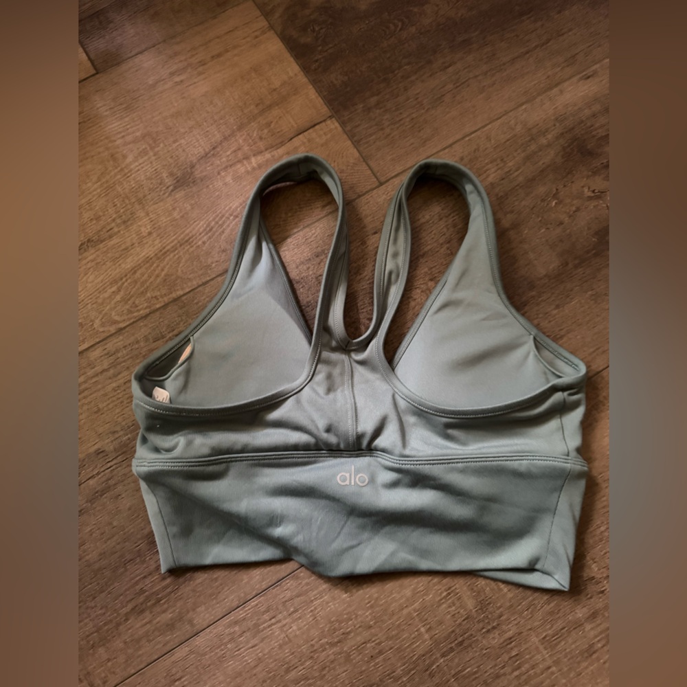 ALO Yoga Wild Thing Bra/Top - Botancial Green - Picture 2 of 3